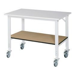 Rau Fahrbarer Arbeitstisch (HV) Tom KM-01, B1250xT800xH910-1230mm, M-Platte-22mm