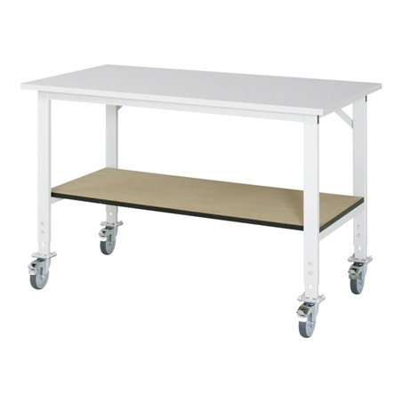 Rau Fahrbarer Arbeitstisch (HV) Tom KM-01, B1500xT800xH910-1230mm, M-Platte-22mm