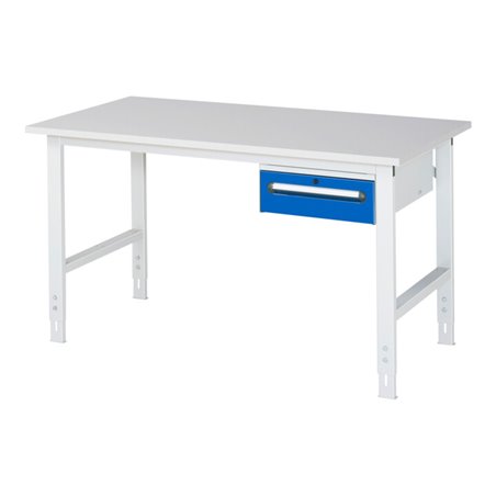 Rau Arbeitstisch Tom höhenverstellbar KM02, B1500xT800xH760-1080mm, M-Platte-22mm