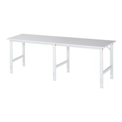 Rau Arbeitstisch Tom höhenverstellbar, B2500xT800xH760-1080mm, M-Platte-22mm