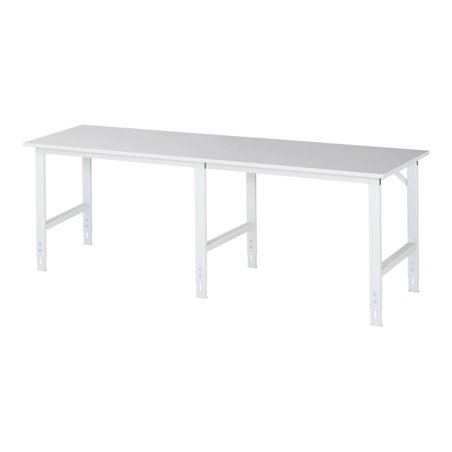 Rau Arbeitstisch Tom höhenverstellbar, B2500xT800xH760-1080mm, M-Platte-22mm