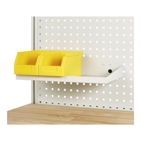 Rau Ablage für Lochplatte, B490xT245xH30mm, RAL7035