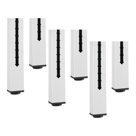 Rau Höhenverstellsatz/Höheneinstellsatz, Verstellbereich+300mm 6 Stück