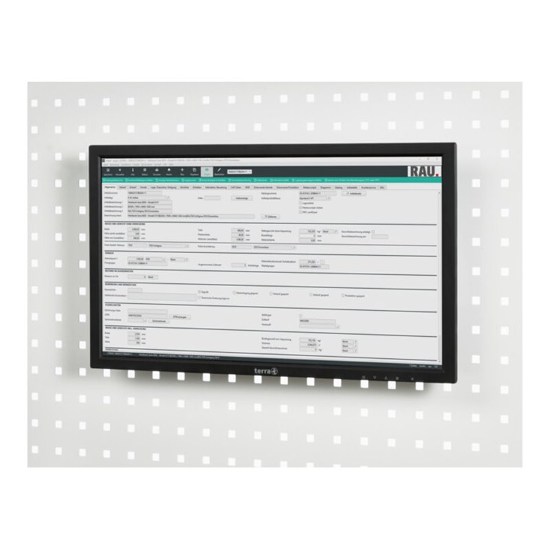 Rau Flachbildschirmhalter zur Montage an Lochplatte