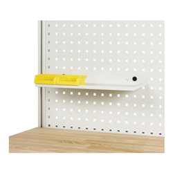 Rau Ablage für Lochplatte, B450xT155xH15mm, RAL7035