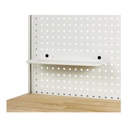 Rau Ablage für Lochplatte, B450xT155xH15mm, RAL7035