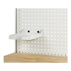 Rau Ablage für Lochplatte, B225xT305xH35mm, RAL7035