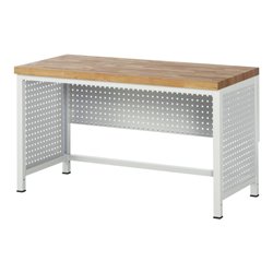 Rau Seiten-Lochwand für Werkbankfuß 8000, H617mm, für Fußtiefe 850mm, RAL7035