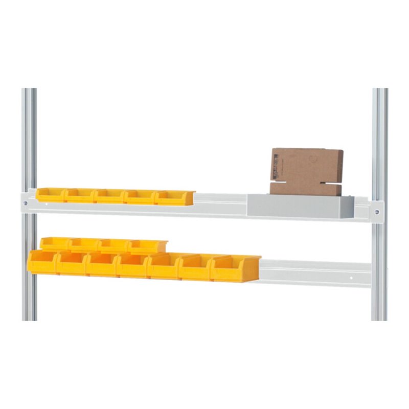 Rau Halteschiene Serie E, B1500xT25xH80mm, RAL7035