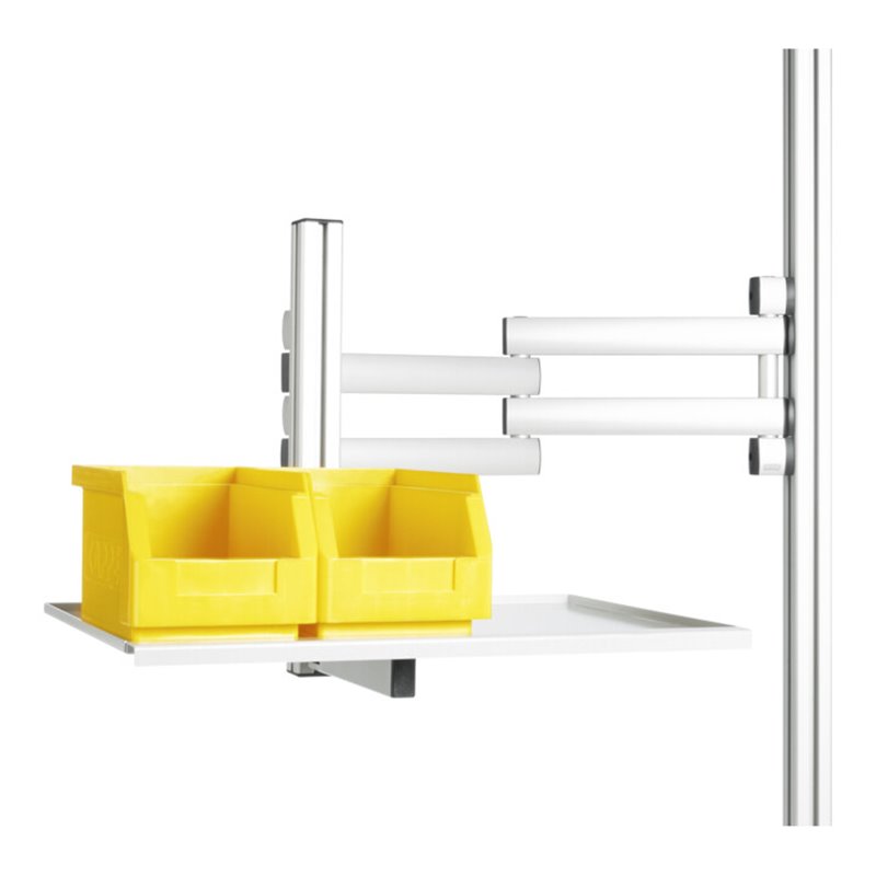 Rau Schwenkarm mit 3 Gelenke, Reichweite 540 mm inklusive Tablar