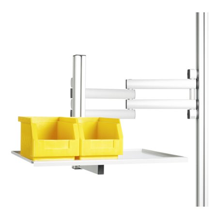 Rau Schwenkarm mit 3 Gelenke, Reichweite 540 mm inklusive Tablar