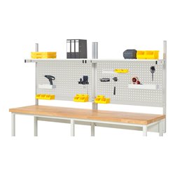Rau System-Aufbau Komplettset 01, für Produktbreite 2500 mm, RAL7035/RAL7035