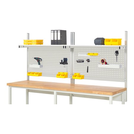 Rau System-Aufbau Komplettset 01, für Produktbreite 2500 mm, RAL7035/RAL7035