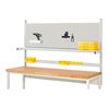 Rau System-Aufbau Komplettset 01, für Produktbreite 2000 mm, RAL7035/RAL7035