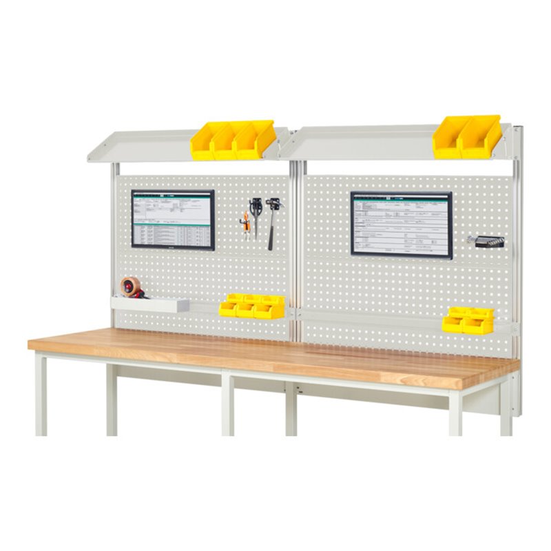 Rau System-Aufbau Komplettset 02, für Produktbreite 2500 mm, RAL7035/RAL7035