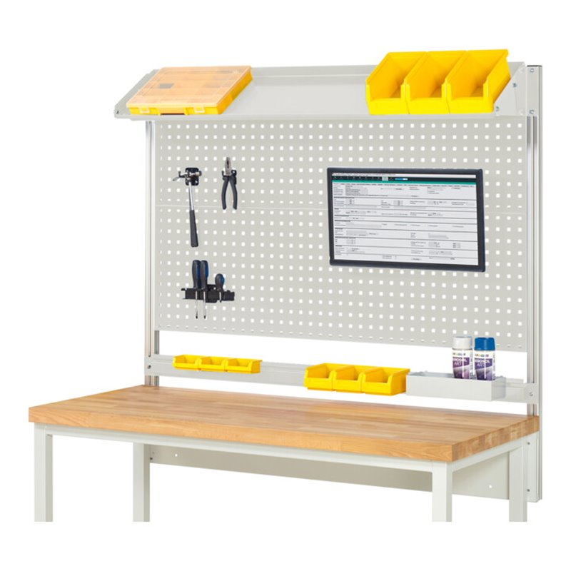 Rau System-Aufbau Komplettset 02, für Produktbreite 1500 mm, RAL7035/RAL7035