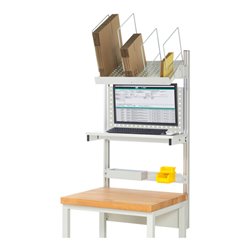 Rau System-Aufbau Komplettset 03, für Produktbreite 750 mm, RAL7035/RAL7035
