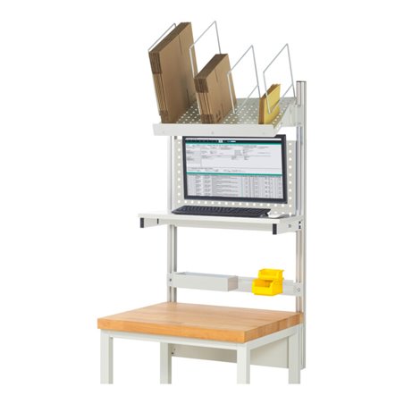 Rau System-Aufbau Komplettset 03, für Produktbreite 750 mm, RAL7035/RAL7035