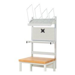 Rau System-Aufbau Komplettset 03, für Produktbreite 750 mm, RAL7035/RAL7035