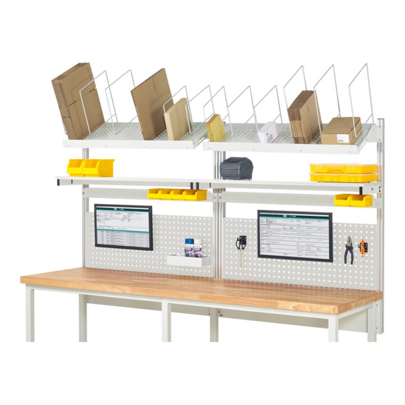Rau System-Aufbau Komplettset 03, für Produktbreite 2500 mm, RAL7035/RAL7035