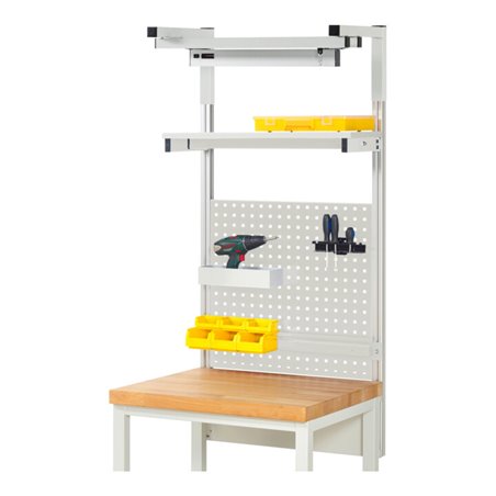 Rau System-Aufbau Komplettset 04, für Produktbreite 750 mm, RAL7035/RAL7035