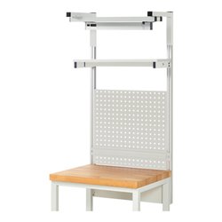 Rau System-Aufbau Komplettset 04, für Produktbreite 750 mm, RAL7035/RAL7035