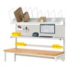 Rau System-Aufbau Komplettset 03, für Produktbreite 2000 mm, RAL7035/RAL7035