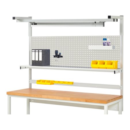 Rau System-Aufbau Komplettset 04, für Produktbreite 2000 mm, RAL7035/RAL7035