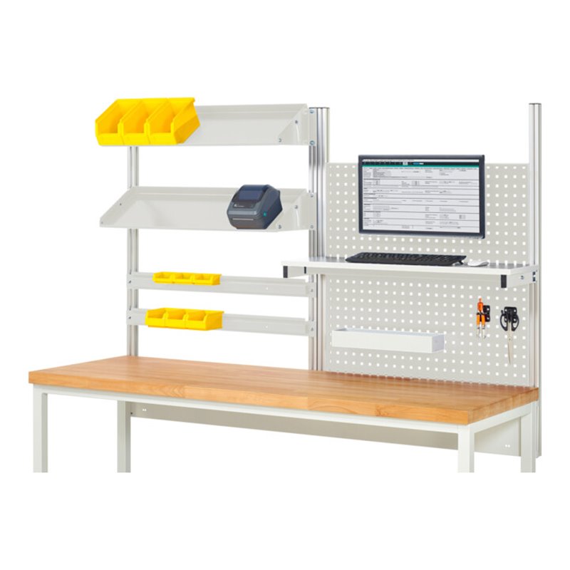 Rau System-Aufbau Komplettset 05, für Produktbreite 2000 mm, RAL7035/RAL7035