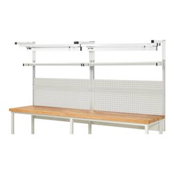 Rau System-Aufbau Komplettset 04, für Produktbreite 3000 mm, RAL7035/RAL7035