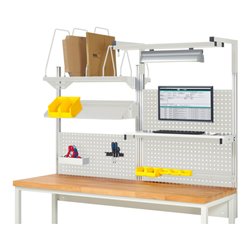 Rau System-Aufbau Komplettset 06, für Produktbreite 2000 mm, RAL7035/RAL7035