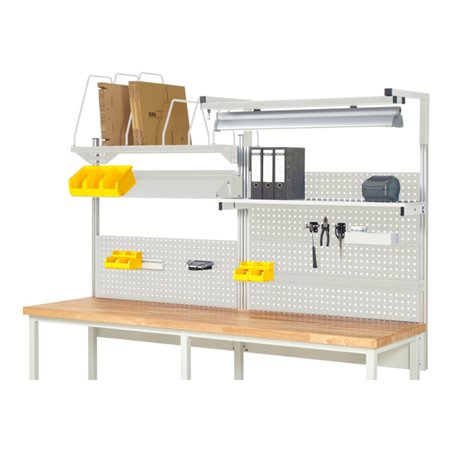 Rau System-Aufbau Komplettset 06, für Produktbreite 2500 mm, RAL7035/RAL7035