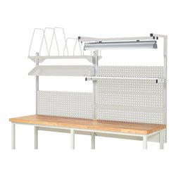 Rau System-Aufbau Komplettset 06, für Produktbreite 2500 mm, RAL7035/RAL7035