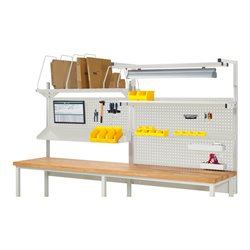 Rau System-Aufbau Komplettset 06, für Produktbreite 3000 mm, RAL7035/RAL7035