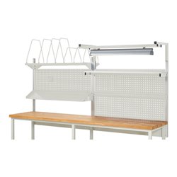 Rau System-Aufbau Komplettset 06, für Produktbreite 3000 mm, RAL7035/RAL7035