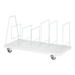 Rau Kartonagenmagazin, fahrbar, B750(665)xT650xH615mm, RAL7035