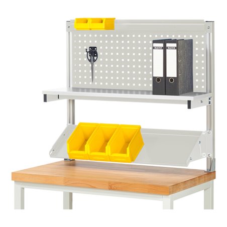 Rau System-Aufbau (Komplettset-01 B1000 mm), zur Montage auf Arbeitsplatte, RAL7035