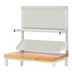 Rau System-Aufbau (Komplettset-01 B1000 mm), zur Montage auf Arbeitsplatte, RAL7035