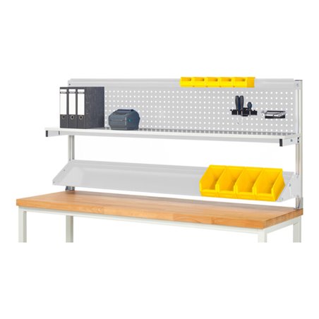 Rau System-Aufbau (Komplettset-01 B2000 mm), zur Montage auf Arbeitsplatte, RAL7035