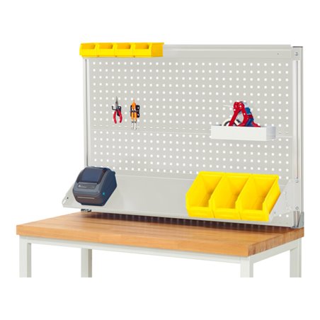 Rau System-Aufbau (Komplettset-02 B1250 mm), zur Montage auf Arbeitsplatte, RAL7035