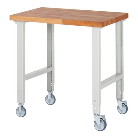 Rau Fahrbare Werkbank höhenverstellbar 7000-1, B1000xT700xH950-1000mm