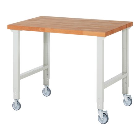 Rau Fahrbare Werkbank höhenverstellbar 7000-1, B1250xT900xH950-1000mm