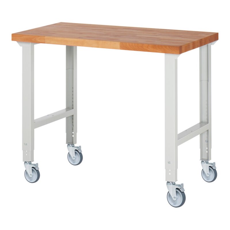 Rau Fahrbare Werkbank höhenverstellbar 7000-1, B1250xT700xH950-1000mm