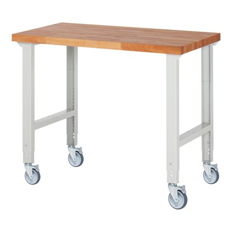 Rau Fahrbare Werkbank höhenverstellbar 7000-1, B1250xT700xH950-1000mm