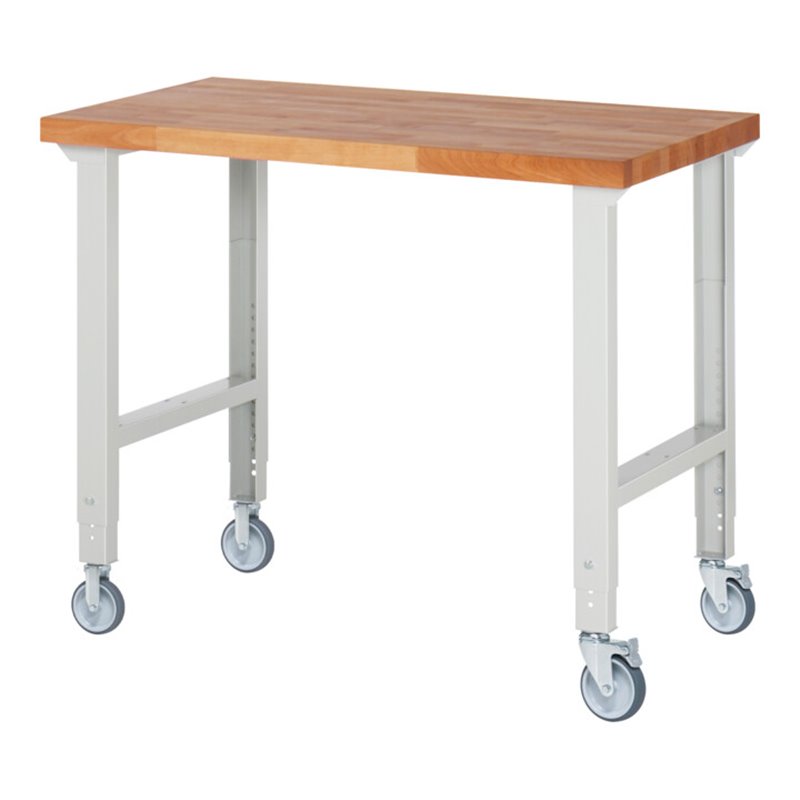 Rau Fahrbare Werkbank höhenverstellbar 7000-1, B1250xT700xH950-1000mm