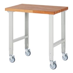 Rau Fahrbare Werkbank höhenverstellbar 7000-1, B1000xT700xH950-1000mm