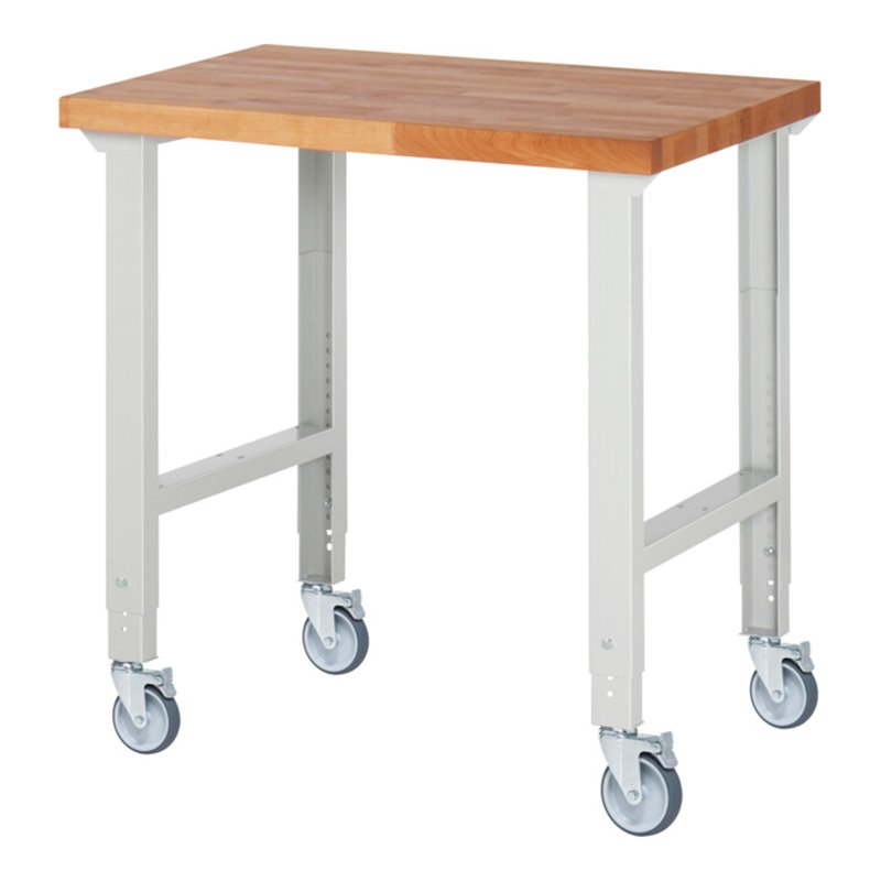 Rau Fahrbare Werkbank höhenverstellbar 7000-1, B1000xT700xH950-1000mm