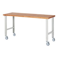 Rau Fahrbare Werkbank höhenverstellbar 7000-1, B2000xT700xH950-1000mm