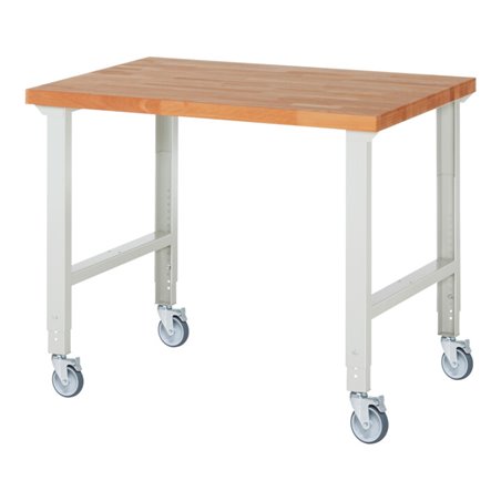 Rau Fahrbare Werkbank höhenverstellbar 7000-1, B1250xT900xH950-1000mm