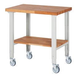 Rau Fahrbare Werkbank höhenverstellbar 7000-7, B1000xT700xH950-1000mm